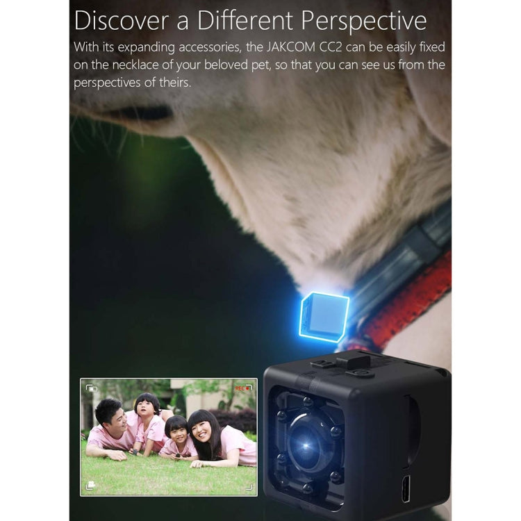 JAKCOM CC2 1080P HD Recorder Cube Smart Mini Camera, with Infrared Night Vision & Motion Detection(Black) - Mini Camera by JAKCOM | Online Shopping UK | buy2fix