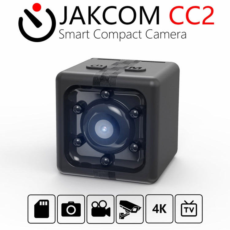 JAKCOM CC2 1080P HD Recorder Cube Smart Mini Camera, with Infrared Night Vision & Motion Detection(Black) - Mini Camera by JAKCOM | Online Shopping UK | buy2fix