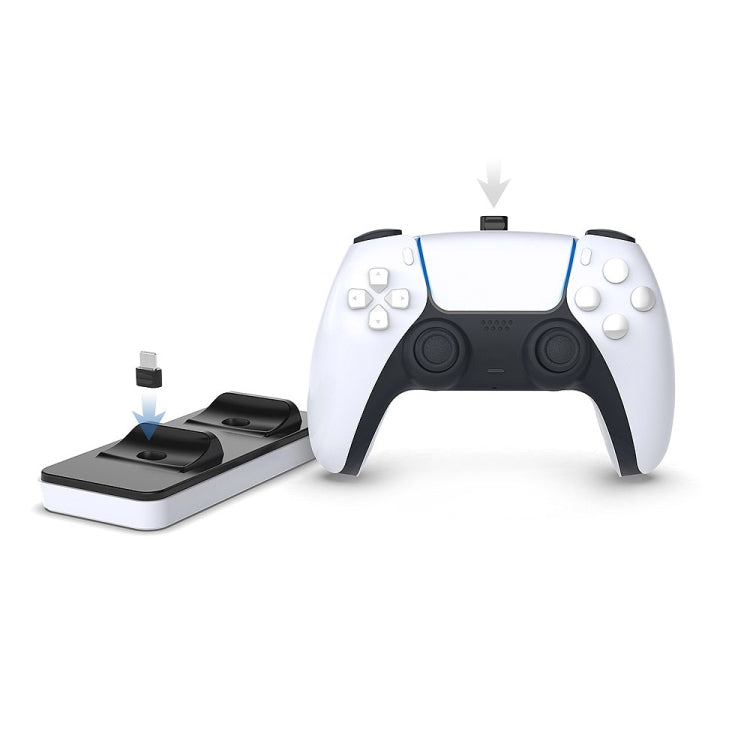 DOBE TP5-0505 Game Controller Gamepad Dual Port Charging Dock For PS5 - Toys & Hobbies by DOBE | Online Shopping UK | buy2fix