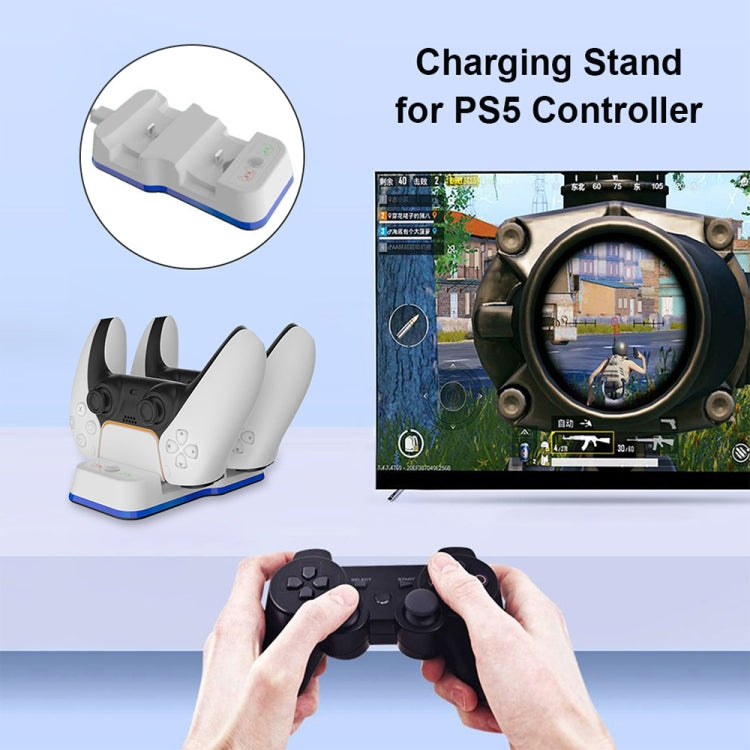 JYS P5116 Wireless Handle Dual Charging Station with Indicator Light For PS5 - Toys & Hobbies by buy2fix | Online Shopping UK | buy2fix