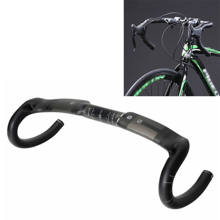 TOSEEK UD Carbon Fiber Texture Road Bike Handlebar, Size: 440mm (UD Matte) - Bicycle Grips by TOSEEK | Online Shopping UK | buy2fix