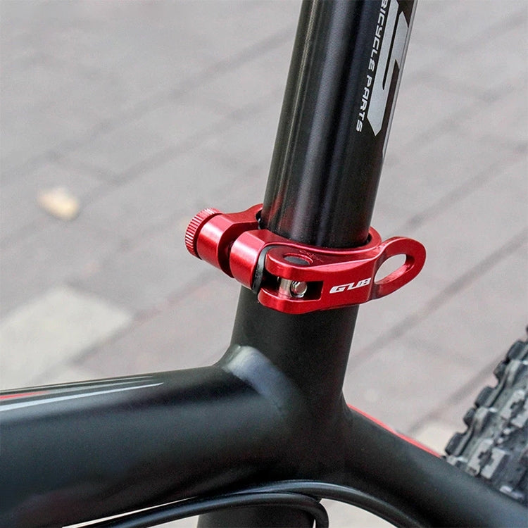 GUB CX-18 31.8mm Aluminum Ultralight Bicycle Seat Post Clamp(Red) - Pipe clamps by GUB | Online Shopping UK | buy2fix