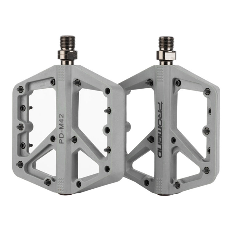 PROMEND PD-M42 1 Pair Mountain Bicycle Nylon High-speed Bearing Pedals(Grey) - Outdoor & Sports by PROMEND | Online Shopping UK | buy2fix