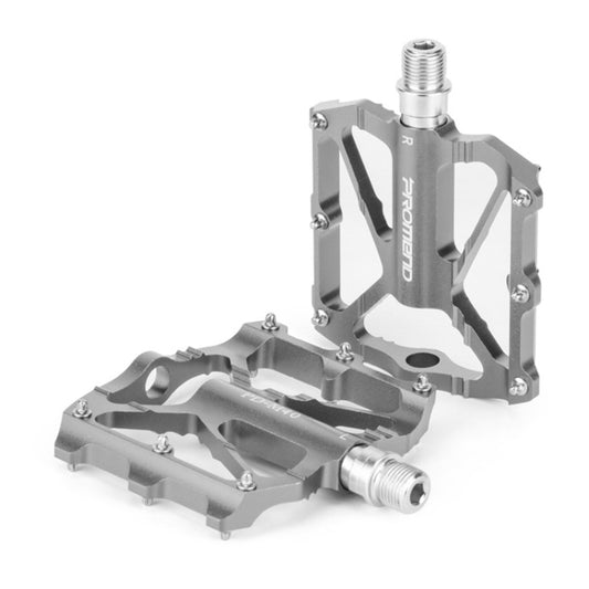 PROMEND PD-M40 1 Pair Mountain Bicycle Aluminum Alloy Bearing Pedals (Titanium Color) - Outdoor & Sports by PROMEND | Online Shopping UK | buy2fix