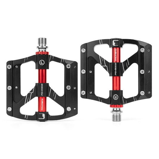 PROMEND PD-M88 1 Pair Mountain Bicycle Aluminum Alloy 3-Bearings Pedals (Black) - Outdoor & Sports by PROMEND | Online Shopping UK | buy2fix