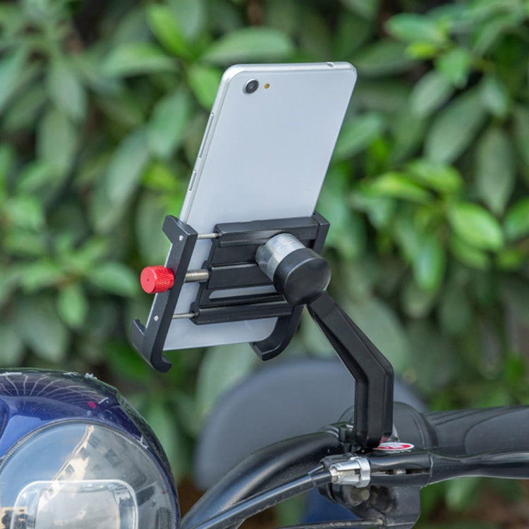 PROMEND SJJ-275E Bicycle Aluminum Alloy Phone Holder for Handlebar (Titanium Color) - Holders by PROMEND | Online Shopping UK | buy2fix