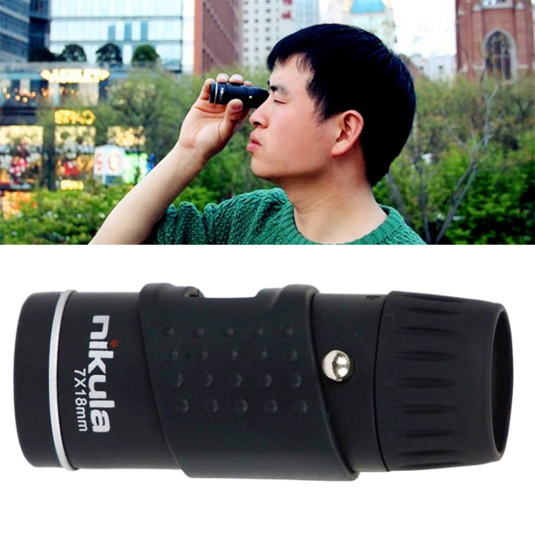 Nikula 7*18 Portable Professional High Times High Definition Dual Focus Zoom Monocular Pocket Telescope - Monocular Binoculars by Zoom | Online Shopping UK | buy2fix