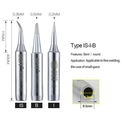 10 PCS BEST Lead Free Series Soldering Tip Welding Contact Head 900M-T-I - Soldering Iron Tip by BEST | Online Shopping UK | buy2fix