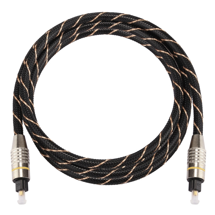 1.5m OD6.0mm Gold Plated Metal Head Woven Net Line Toslink Male to Male Digital Optical Audio Cable -  by buy2fix | Online Shopping UK | buy2fix