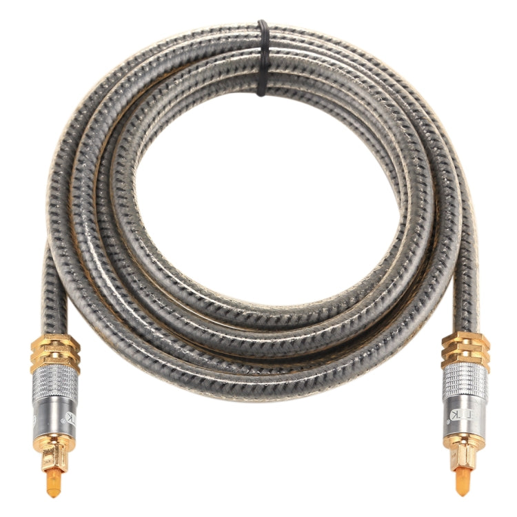 EMK YL-A 2m OD8.0mm Gold Plated Metal Head Toslink Male to Male Digital Optical Audio Cable - Audio Optical Cables by EMK | Online Shopping UK | buy2fix