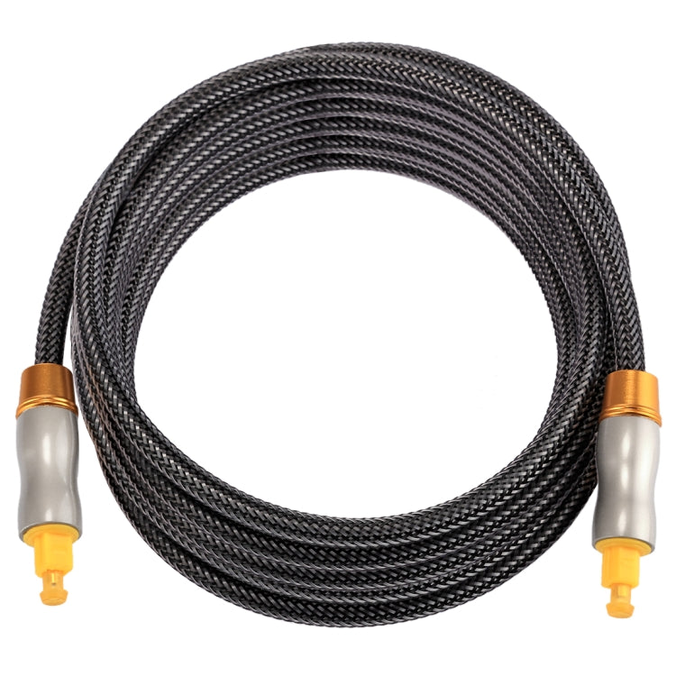 3m OD6.0mm Gold Plated Metal Head Woven Line Toslink Male to Male Digital Optical Audio Cable - Audio Optical Cables by buy2fix | Online Shopping UK | buy2fix