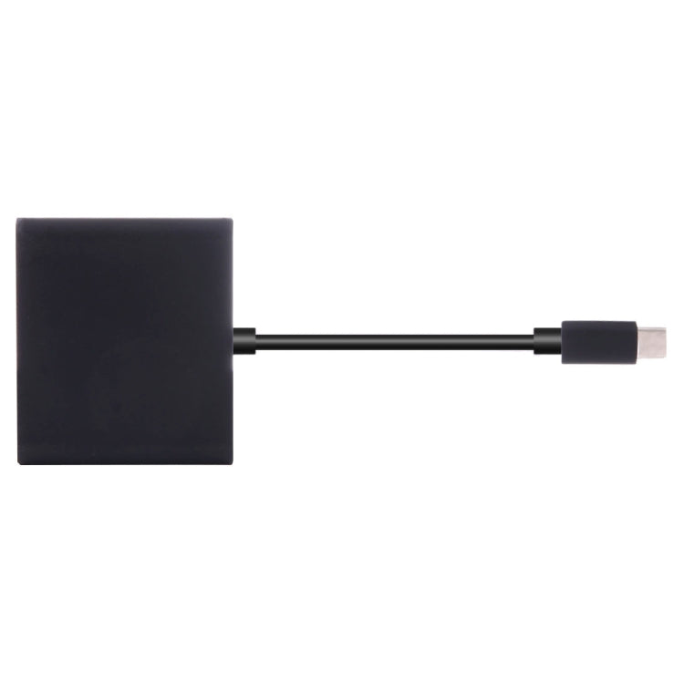 USB-C / Type-C 3.1 Male to USB-C / Type-C 3.1 Female & HDMI Female & USB 3.0 Female Adapter(Black) - Computer & Networking by buy2fix | Online Shopping UK | buy2fix