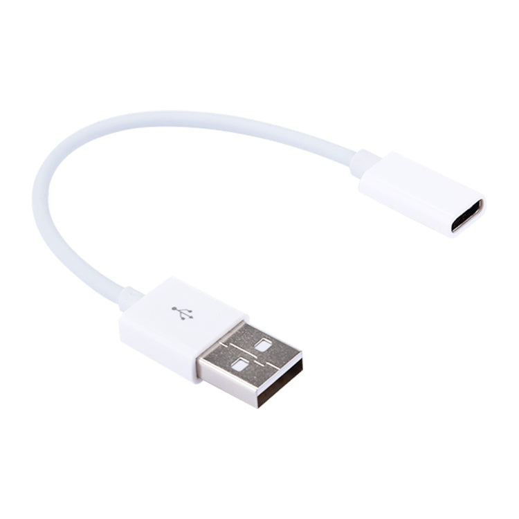 15cm USB 2.0 Male to USB-C / Type-C Female Connector Adapter Cable(White) - USB-C & Type-C Cable by buy2fix | Online Shopping UK | buy2fix