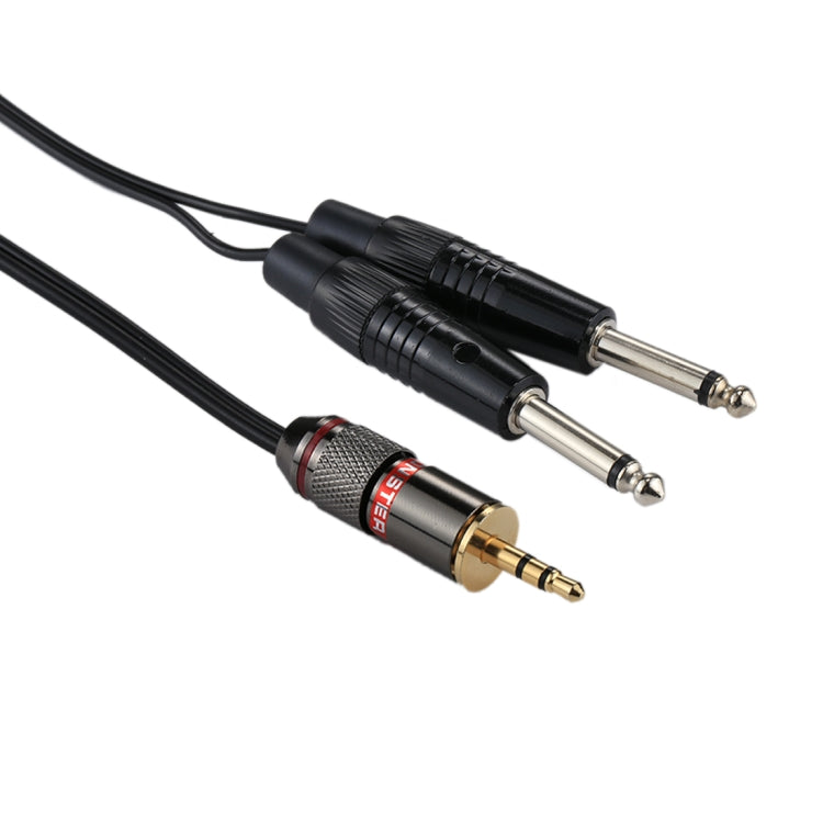 3.5mm Male to 2 x 6.35mm Male Mono Audio Adapter Cable, Total Length: about 27cm - Consumer Electronics by buy2fix | Online Shopping UK | buy2fix