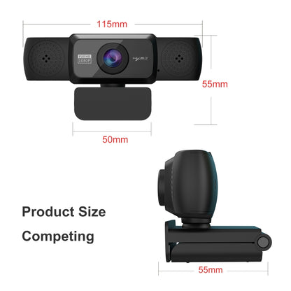 HXSJ S5 1080P Adjustable HD Video Webcam PC Camera with Microphone(Black) - HD Camera by HXSJ | Online Shopping UK | buy2fix