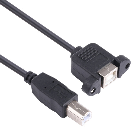 USB BM to BF Printer Extension Cable with Screw Hole, Length: 50cm - USB Cable by buy2fix | Online Shopping UK | buy2fix