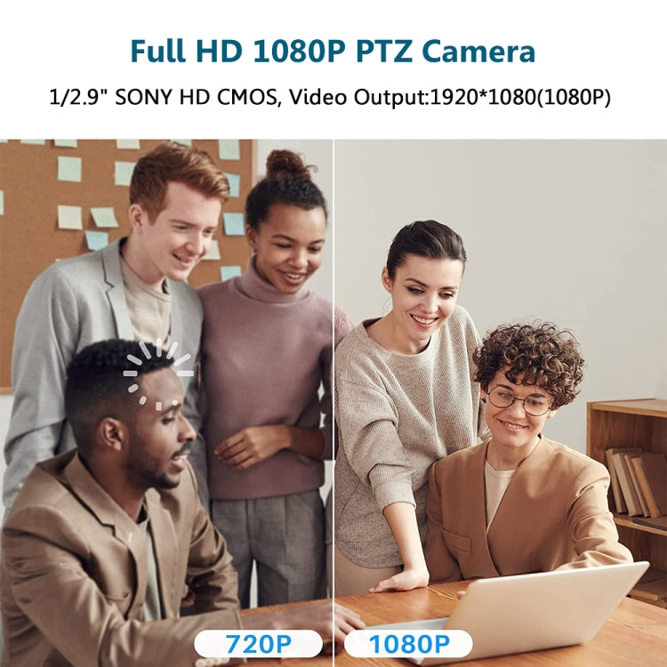 YANS YS-H20U USB HD 1080P Wide-Angle Video Conference Camera with Remote Control, US Plug(Grey) - HD Camera by YANS | Online Shopping UK | buy2fix