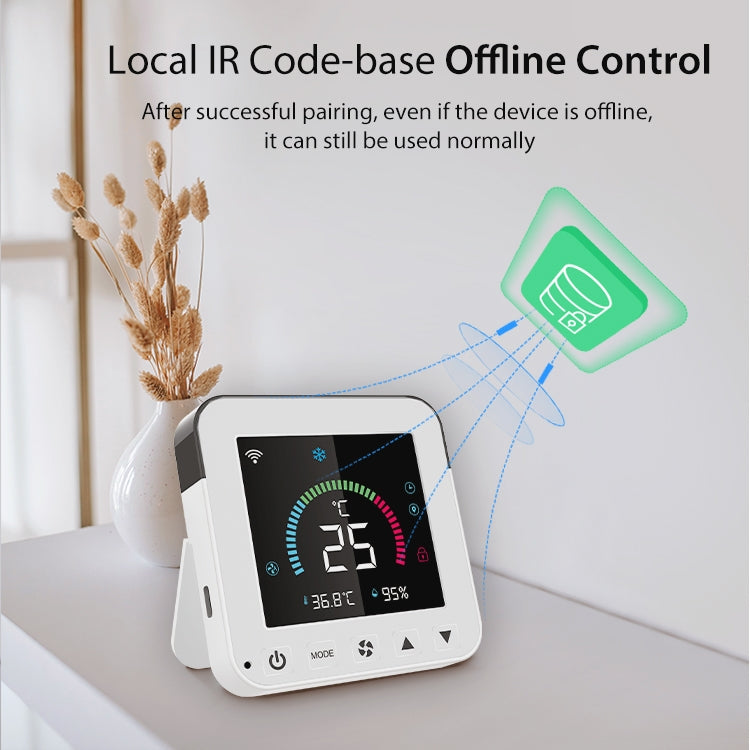 NEO NAS-RT01W WiFi Smart Color Screen Infrared Air Conditioner Controller Thermostat(White) - Consumer Electronics by NEO | Online Shopping UK | buy2fix