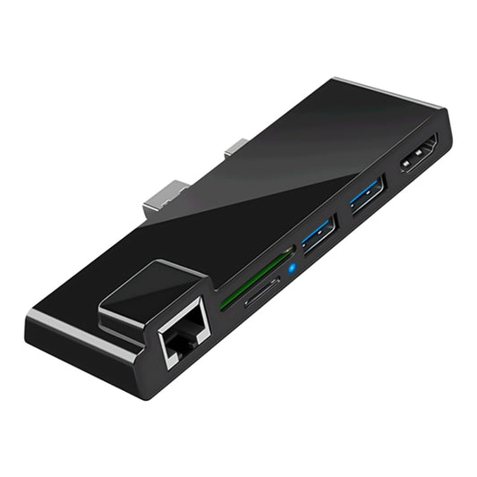 Rocketek SH768 6 in 1 RJ45 / USB 3.0 / HDMI / SD / TF HUB Adapter for Surface Pro 4 - USB 3.0 HUB by ROCKETEK | Online Shopping UK | buy2fix