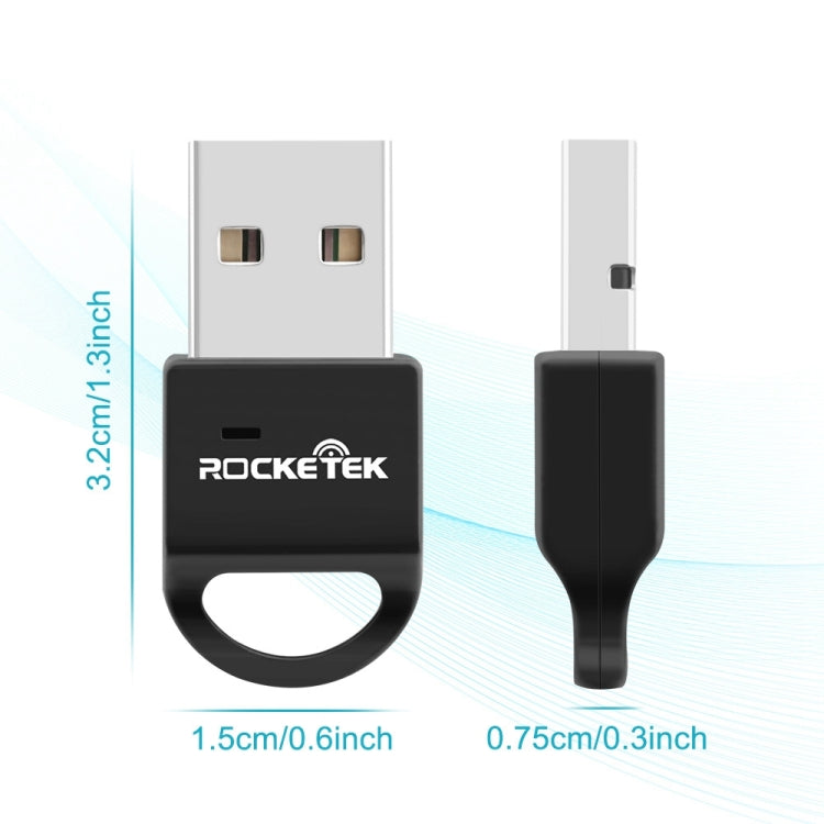Rocketek RT-BT4B USB External Bluetooth 4.0 Adapter - Bluetooth Dongle by ROCKETEK | Online Shopping UK | buy2fix