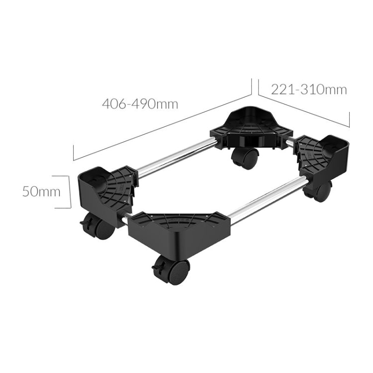 ORICO CPB4-BK-BP Computer Host Bracket with Wheels (Black) - Host Bracket by ORICO | Online Shopping UK | buy2fix