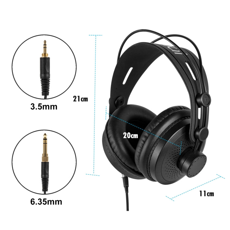 Yanmai D68 Recording Monitor Headphone (Black Blue) - Multimedia Headset by Yanmai | Online Shopping UK | buy2fix