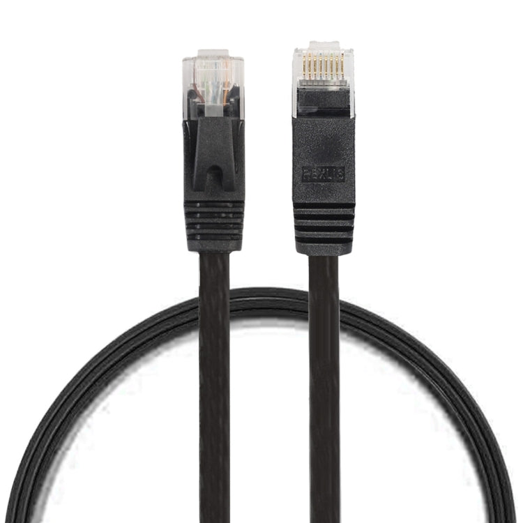 0.5m CAT6 Ultra-thin Flat Ethernet Network LAN Cable, Patch Lead RJ45 (Black) - Lan Cable and Tools by buy2fix | Online Shopping UK | buy2fix