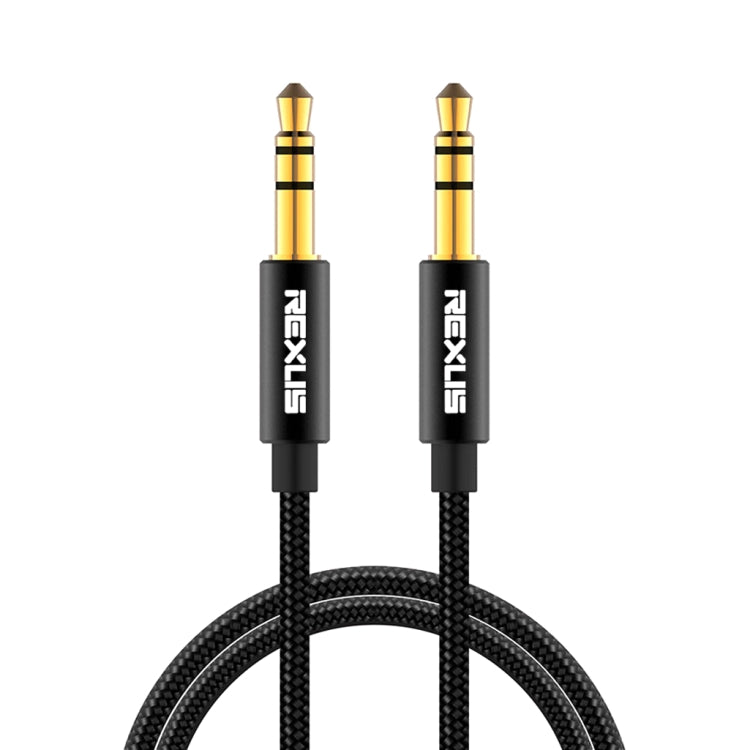 REXLIS 3629 3.5mm Male to Male Car Stereo Gold-plated Jack AUX Audio Cable for 3.5mm AUX Standard Digital Devices, Length: 1m - Aux Cable by REXLIS | Online Shopping UK | buy2fix