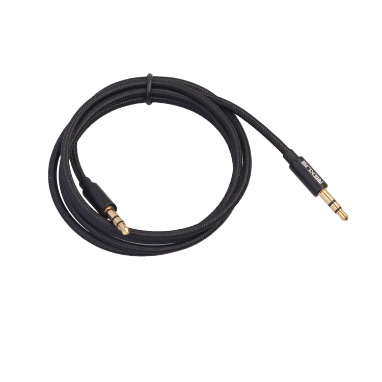 REXLIS 3629 3.5mm Male to Male Car Stereo Gold-plated Jack AUX Audio Cable for 3.5mm AUX Standard Digital Devices, Length: 1m - Aux Cable by REXLIS | Online Shopping UK | buy2fix