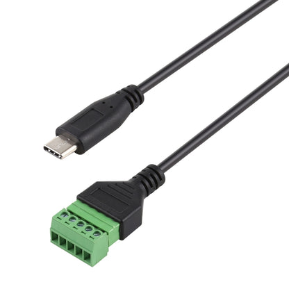 USB-C / Type-C Male to 5 Pin Pluggable Terminals Solder-free USB Connector Solderless Connection Adapter Cable, Length: 30cm - Computer & Networking by buy2fix | Online Shopping UK | buy2fix