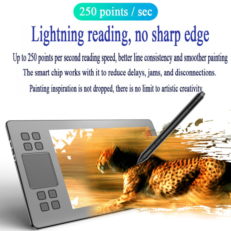 VEIKK A50 10x6 inch 5080 LPI Smart Touch Electronic Graphic Tablet, with Type-c Interface - Consumer Electronics by VEIKK | Online Shopping UK | buy2fix