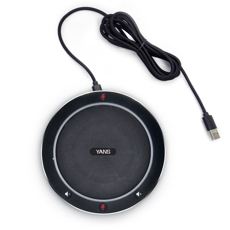 YANS YS-M61 USB Mini Port Video Conference Omnidirectional Microphone (Black) - Microphone by YANS | Online Shopping UK | buy2fix