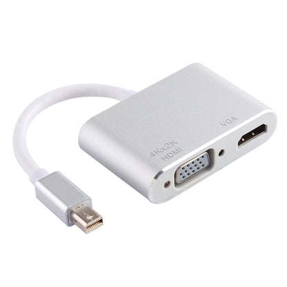 2 in 1 4Kx2K Mini DisplayPort to VGA & HDMI Adapter (Silver) -  by buy2fix | Online Shopping UK | buy2fix