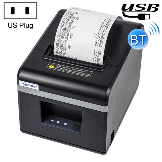 Xprinter N160II USB+Bluetooth Interface 80mm 160mm/s Automatic Thermal Receipt Printer, US Plug - Printer by Xprinter | Online Shopping UK | buy2fix