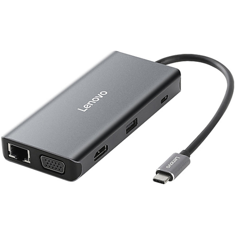 Lenovo LX0801 Pro Type-C / USB-C Network Cable Interface Converter Docking Station - Cable & Adapters by Lenovo | Online Shopping UK | buy2fix