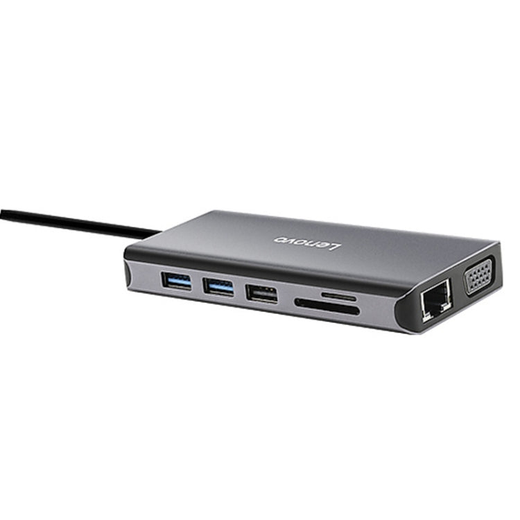 Lenovo LX0801 Pro Type-C / USB-C Network Cable Interface Converter Docking Station - Cable & Adapters by Lenovo | Online Shopping UK | buy2fix