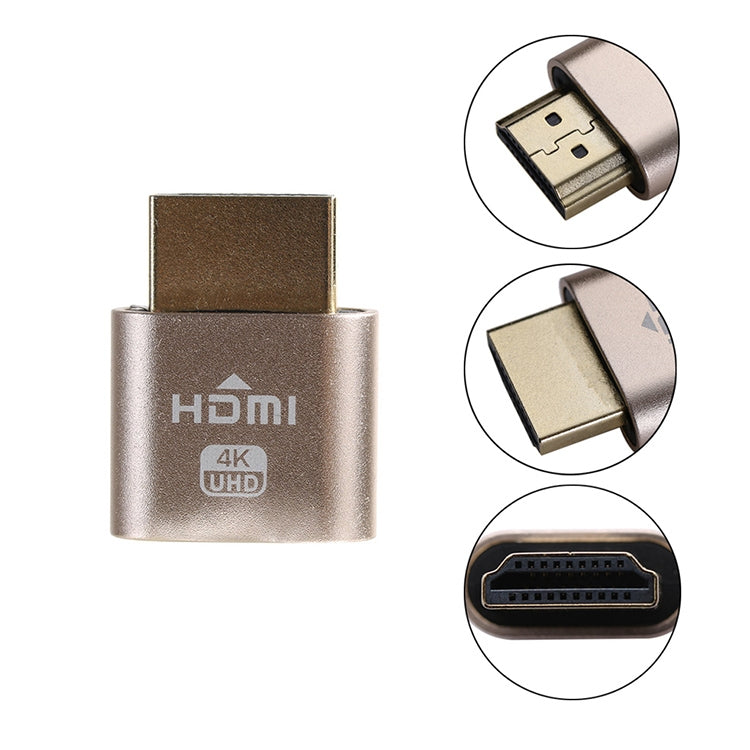 VGA Virtual Display Adapter HDMI 1.4 DDC EDID Dummy Plug Headless Display Emulator (Grey) - Computer & Networking by buy2fix | Online Shopping UK | buy2fix