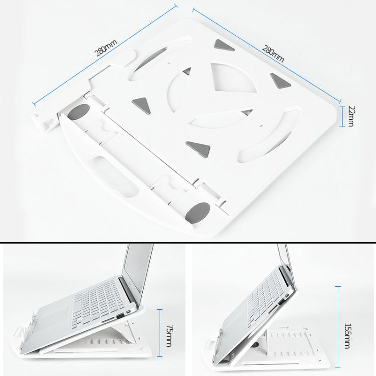 General-purpose Increased Heat Dissipation For Laptops Holder, Style: with Mobile Phone Holder(Black) - Computer & Networking by buy2fix | Online Shopping UK | buy2fix