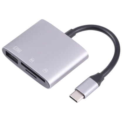 NK-3041 3 in 1 USB-C / Type-C Male to USB Female + SD / TF Card Slots OTG Adapter SD / TF Card Reader - Computer & Networking by buy2fix | Online Shopping UK | buy2fix