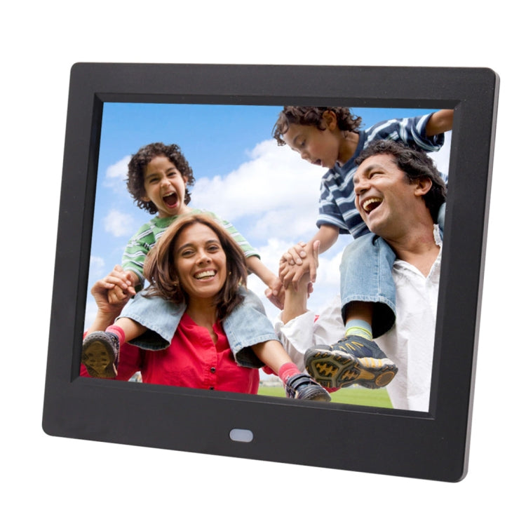 AC 100-240V 8 inch TFT Screen Digital Photo Frame with Holder & Remote Control, Support USB / SD Card Input (Black) - Consumer Electronics by buy2fix | Online Shopping UK | buy2fix