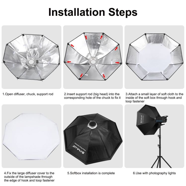 PULUZ 120W Photo Studio Strobe Flash Light Kit with Softbox Reflector & Tripod(EU Plug) - Shoe Mount Flashes by PULUZ | Online Shopping UK | buy2fix