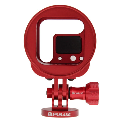 PULUZ Housing Shell CNC Aluminum Alloy Protective Cage Kit with Metal Wrench & Lens Cap & Screw & Tripod Adapter for GoPro HERO5 Session /HERO4 Session /HERO Session(Red) - Metal Cases by PULUZ | Online Shopping UK | buy2fix