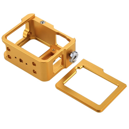 PULUZ Housing Shell CNC Aluminum Alloy Protective Cage with Insurance Frame & 52mm UV Lens for GoPro HERO(2018) /7 Black /6 /5(Gold) - DJI & GoPro Accessories by PULUZ | Online Shopping UK | buy2fix