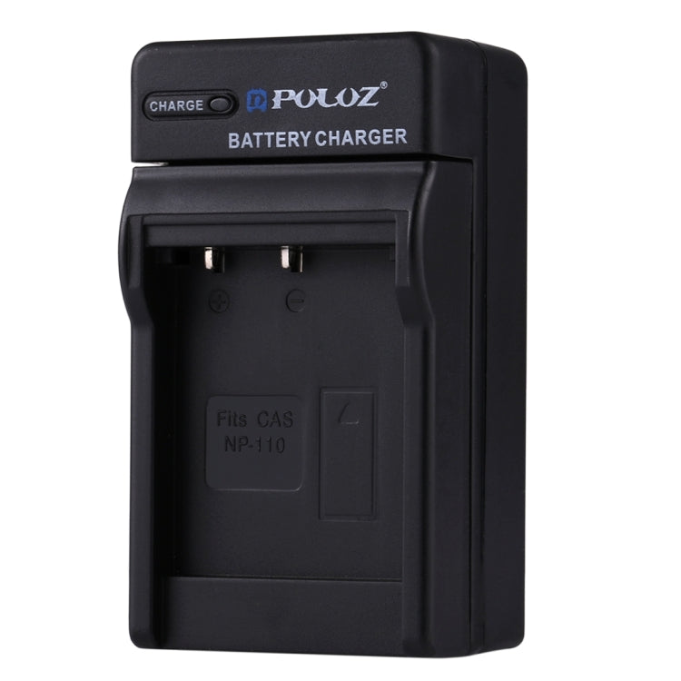 PULUZ EU Plug Battery Charger with Cable for Casio NP-110 Battery - Battery Wall Charger by PULUZ | Online Shopping UK | buy2fix