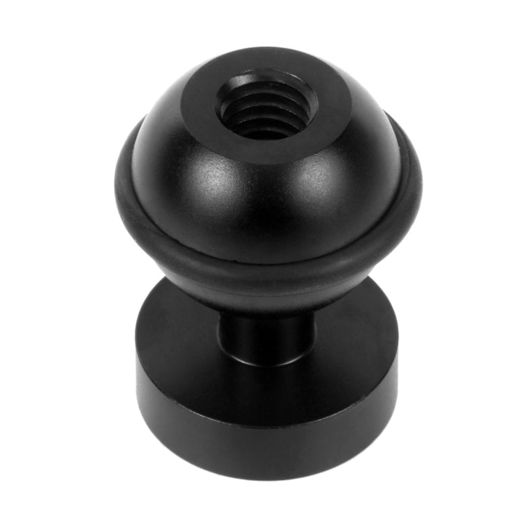 PULUZ CNC Aluminum Ball Head Adapter Mount for GoPro, Insta360, DJI and Other Action Cameras, Diameter: 2.5cm(Black) - Connection Mount by PULUZ | Online Shopping UK | buy2fix