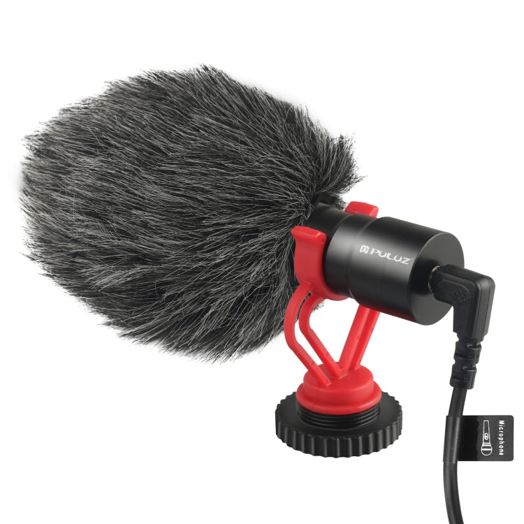 PULUZ Professional Interview Condenser Video Shotgun Microphone with 3.5mm Audio Cable for DSLR & DV Camcorder - Camera Microphone by PULUZ | Online Shopping UK | buy2fix