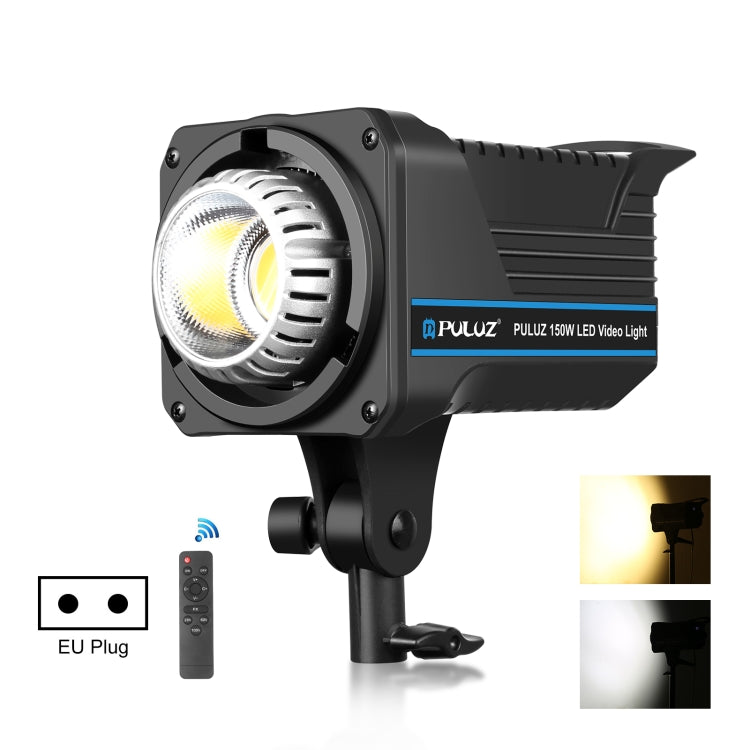 PULUZ 220V 120W Studio Video Light Dual Color Temperature Built-in Dissipate Heat System with Remote Control(EU Plug) - Shoe Mount Flashes by PULUZ | Online Shopping UK | buy2fix