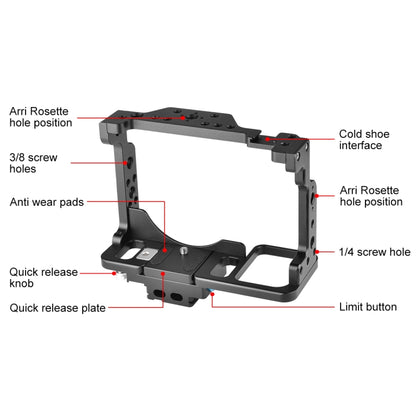 PULUZ Video Camera Cage Filmmaking Rig for Nikon Z6 / Z7(Black) - Camera Cage by PULUZ | Online Shopping UK | buy2fix