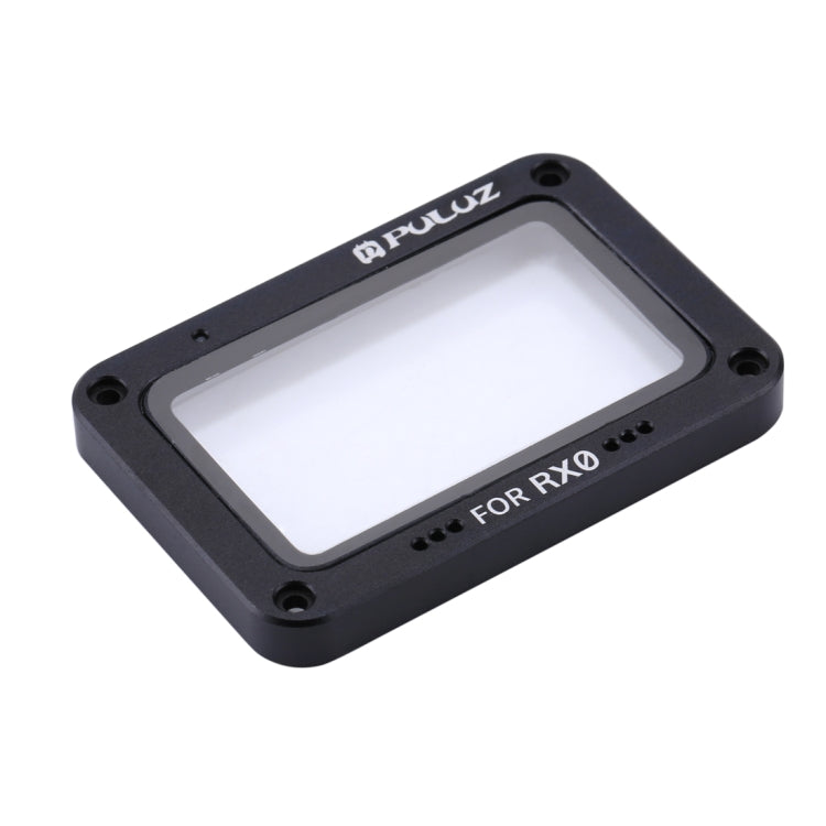 PULUZ Aluminum Alloy Flame + Tempered Glass Lens Protector for Sony RX0 / RX0 II, with Screws and Screwdrivers(Black) - Lens Cover by PULUZ | Online Shopping UK | buy2fix