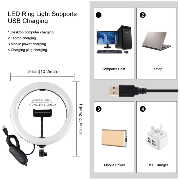 PULUZ 10.2 inch 26cm Curved Surface 168 LED Marquee LED RGBWW Dual-color Temperature Dimmable Ring Vlogging Photography Video Lights with Cold Shoe Tripod Ball Head & Remote Control & Phone Clamp(Black) - Ring Light by PULUZ | Online Shopping UK | buy2fix